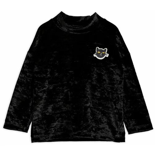 Mini Rodini Otroški pulover črna barva