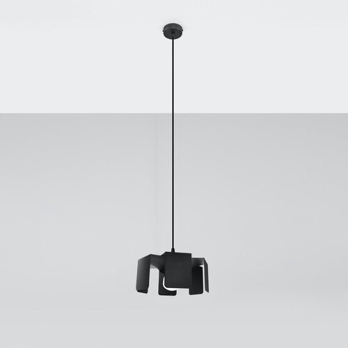 Nice Lamps Črna viseča svetilka s kovinskim senčnikom ø 24 cm Rossario – Cene