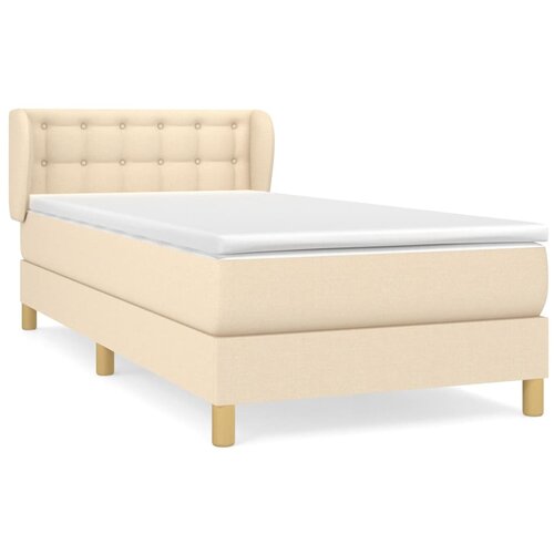 Maison Chic Box spring postelja - Vzmetna postelja z vzmetnico krem 80x200 cm blago SL13695, (21882006) Slike