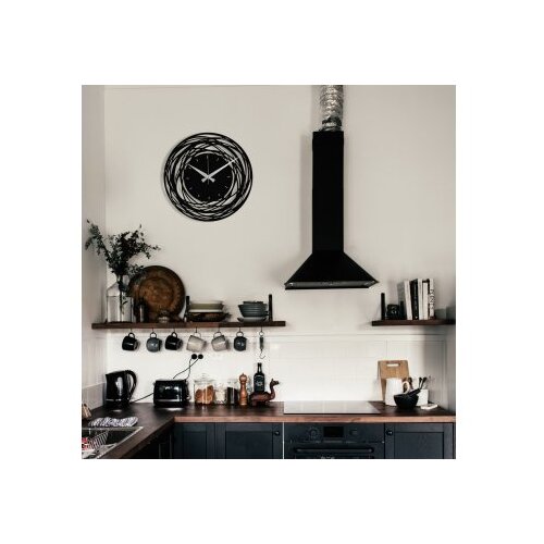 WALLXPERT Zidni sat 48x48cm Crni Cene