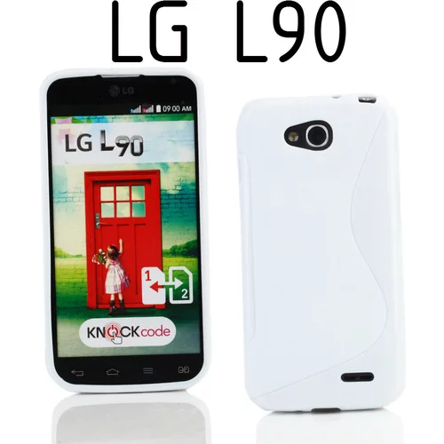  Gumijasti / gel etui S-Line za LG L90 - beli