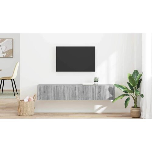 vidaXL TV zidni ormar Zidne 2 pcs Siva Sonoma 60 x 31 x 29.5 cm Cijene