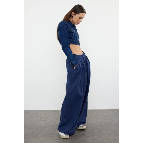 TRENDYOLMILLA Ženski pantalone TWOAW25JE00023, Tamnoplave Cene