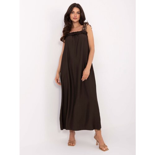 Italy Moda Dress-MI-SK-A6412.68-dark brown Slike