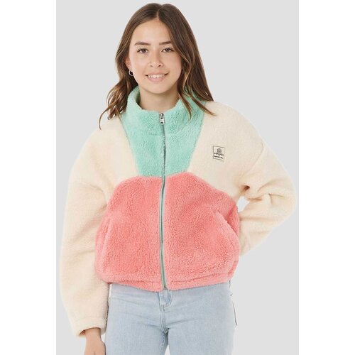 Rip Curl Block Party Polar Kids Jopa s kapuco pink Slike