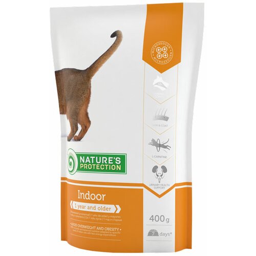 Natures Protection cat adult indoor poultry 400g Slike