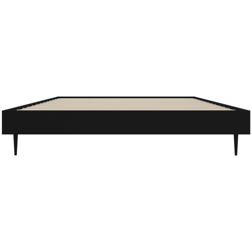  Okvir za krevet crni 90x200 cm konstruirano drvo Slike