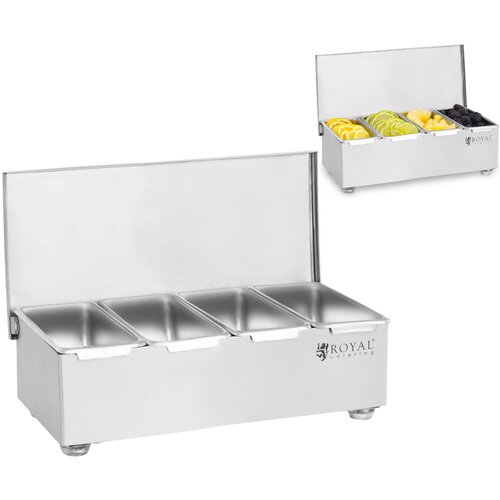 Royal Catering Inox barmanske posode za pribor za pijačo, 4 kos + ohišje, (21384217) Cene
