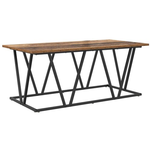  Stolić za kavu od starog drveta 100x50x40 cm - kvalitetna drvena i metalna konstrukcija Slike