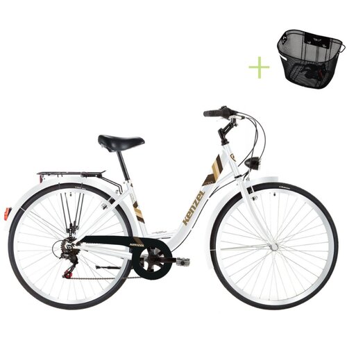  BICIKL KENZEL CORSO ROYAL 28" gradski bicikl - Bijelo-smeđa - 28" Cijene