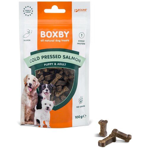 ProLine Pet Foods boxby cold pressed poslastica za pse puppy&adult - losos 100g Cene