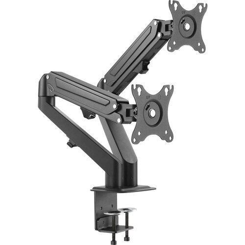 Univerzalni nosilec za 2 LCD monitorja s plinsko tlačno vzmetjo 17-27" do 7kg Cene