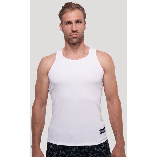 GymBeam Bijela rebrasta majica Persistence XXL Cijene