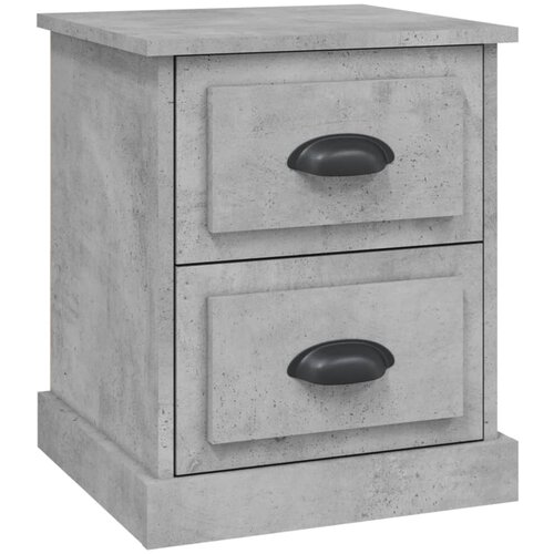 Maison Chic Nočna omarica - Nočna miza betonsko siva 39x39x47,5 cm inženirski les, (21688682) Slike