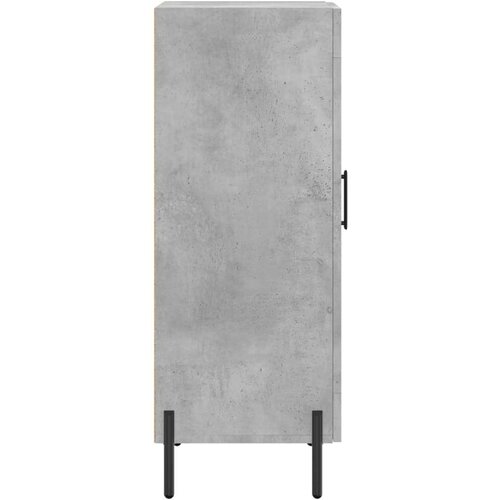  Komoda siva boja betona 34 5x34x90 cm od konstruiranog drva Slike