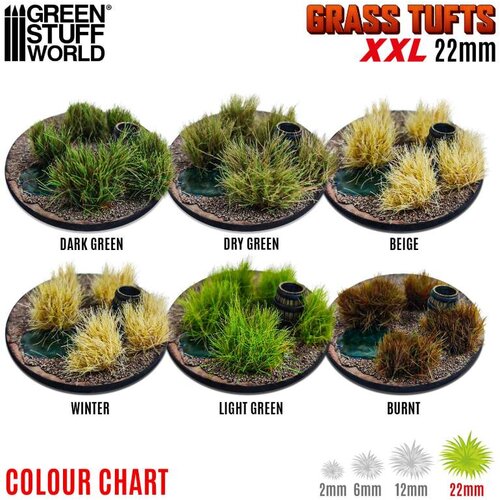 Green Stuff World Grass Tufts XXL 22mm Burnt | Buseni trave XXL 22mm spaljeno braon Slike