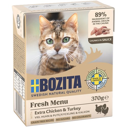  Varčno pakiranje Bozita Tetra ko&scaron;čki v želeju ali v omaki 24 x 370 g - Omaka: pi&scaron;čanec & puran Cijene