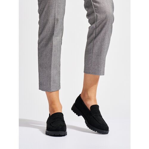 Shelvt Women's black suede loafers Cijene