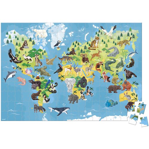 Janod Puzzle Ugrožene životinje - 200 delova Cene