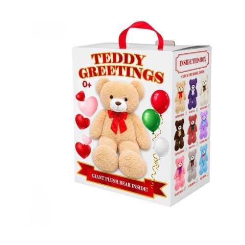  Red box teddy greetings bear asst ( TT2601004 ) Cene