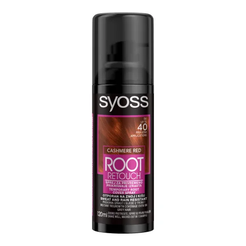 Syoss sprej za prekrivanje lasnega narastka - Root Retoucher - Cashmere Red