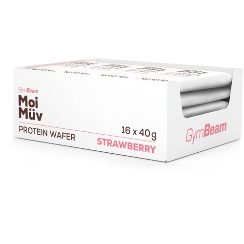 GymBeam MoiM&amp;uuml;v Protein Wafer 20 x 40 g le&amp;scaron;nik Slike