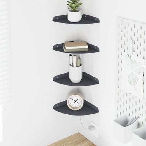  Lebdeća polica s policom 4 pcs Antracit 18 x 18 x 2 cm Cijene