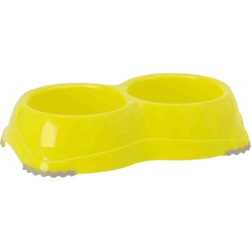 Moderna Dupla posuda Double Smarty Bowl Medium - žuta Slike