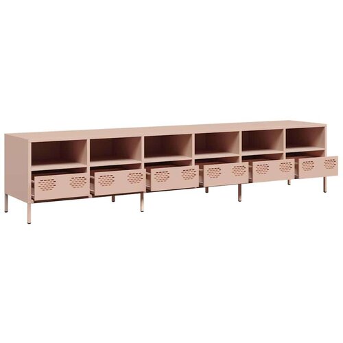 vidaXL TV omarica roza 202x39x43,5 cm hladno valjano jeklo Cene