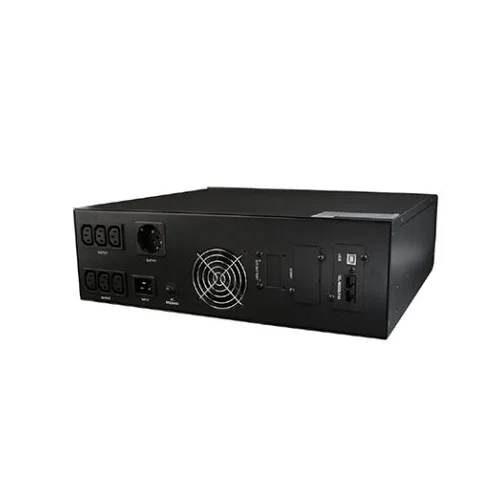 UPS GEMBIRD EG-RACK-12, Rack , 2000 VA, black 1200W, AVR, USB, LCD display