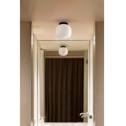 Faro 68611 - Plafonsko svetlo AMELIA 1xE27/15W/230V IP44 bela/crna Slike