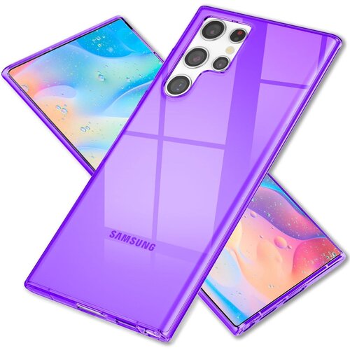 NIKCORP Ovitek za Samsung Galaxy S22 Ultra, silikonski TPU etui, neon vijolična barva, zaščita kamere in odpornost na udarce, (5000138962) Cene