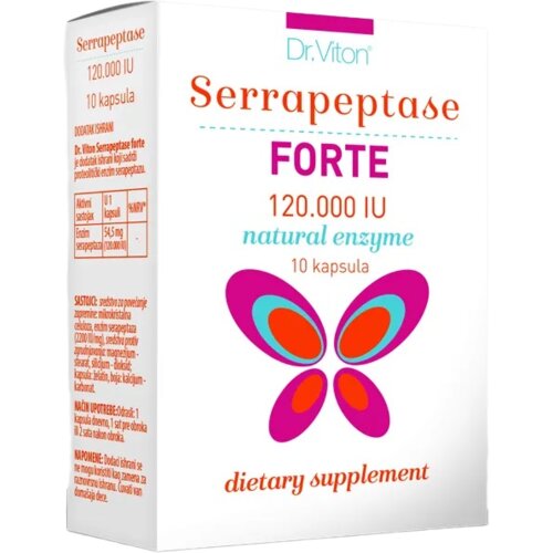 Dr Viton Serrapeptase Forte 10 kapsula Slike