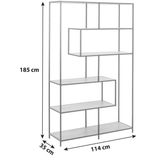 Actona biblioteka u dekoru divljeg hrasta Acton Seaford, 114 x 185 cm Slike