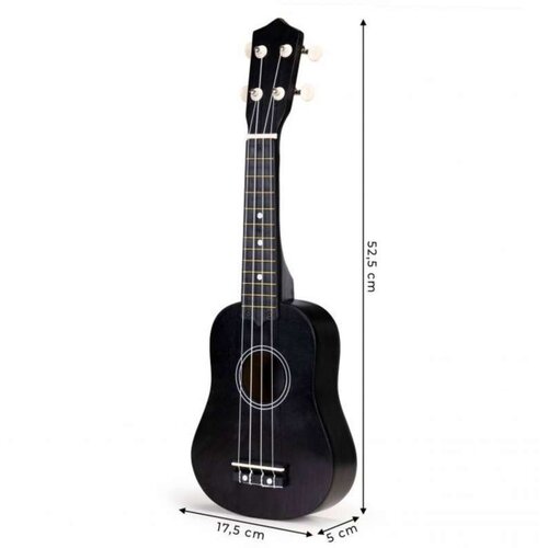 ECO TOYS EcoToys Dječja drvena ukulele gitara sa 4 najlonske žice Slike