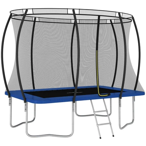 vidaXL Trampolin komplet pravokoten 274x183x76 cm 150 kg