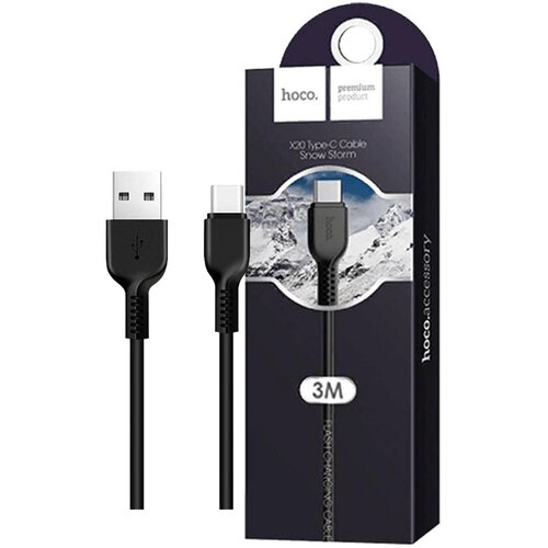 Hoco podatkovni kabel X20 Flash 3m 2A Type C črn Slike
