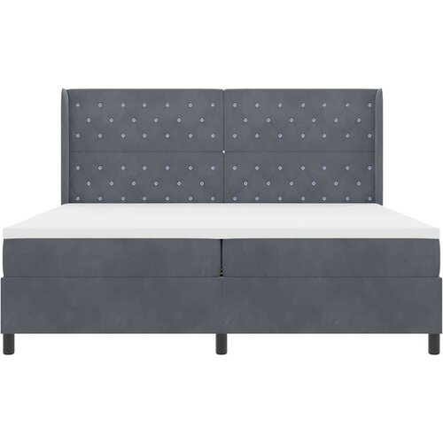 Box spring krevet s madracem tamno siva 200x200 cm bar&amp;scaron;un Slike