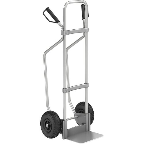 eurokraft pro aluminijast voziček za prevoz vreč, z drsnimi sanmi, nakladalna površina šxg 280 x 250 mm, aluminij, kolesa z zračnico Cene