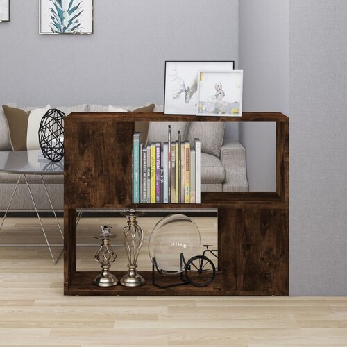 vidaXL Ormarić za knjige / pregrada boja dimljenog hrasta 80x24x63 cm Cijene