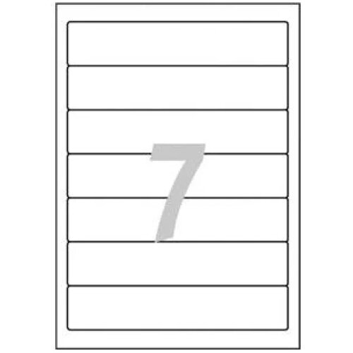 Avery Zweckform Etikete za ozke registratorje 192 x 38 mm 1/25 Slike