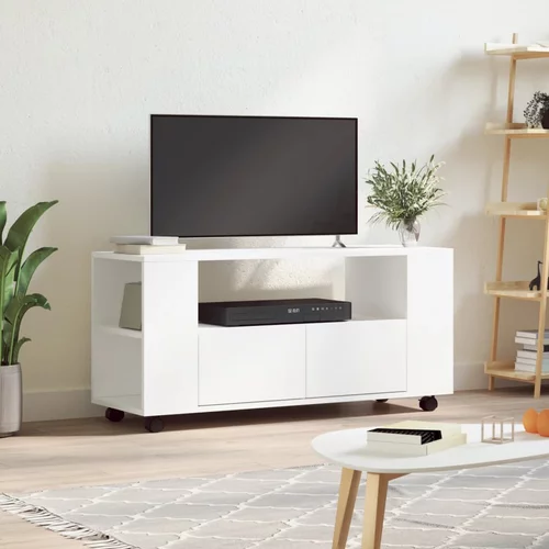 TV ormarić bijeli 102 x 34,5 x 43 cm od konstruiranog drva