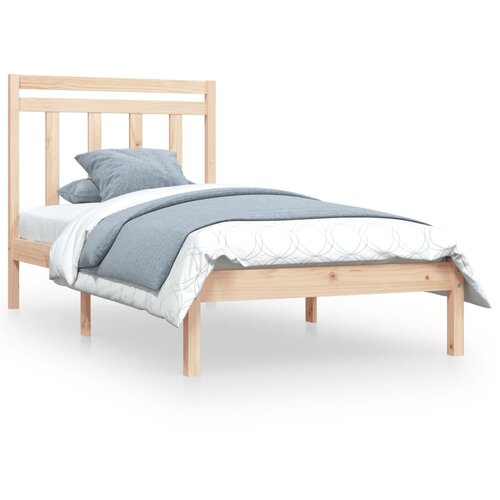 Maison Chic Posteljni okvir - Enojna postelja - Postelja za odrasle iz trdnega lesa 90x190 cm-J8694, (21759789) Slike