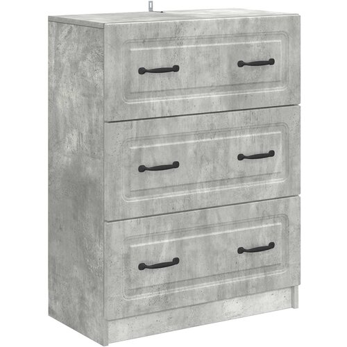  Ormar s ladicama Betonska siva 66 x 34,5 x 87 cm Cene
