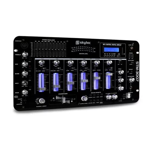 Skytec STM-3007, 6-kanalna DJ mikseta, bluetooth, USB, SD, MP3