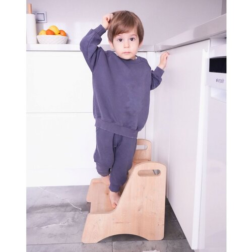 Hanah home Dečija stolica Steps, 38x38x41 cm, Braon Cene