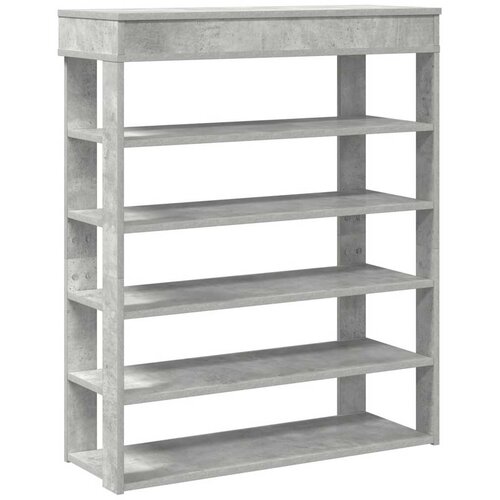  Stalak za cipele boja betona 80x30x98 cm konstruirano drvo Slike