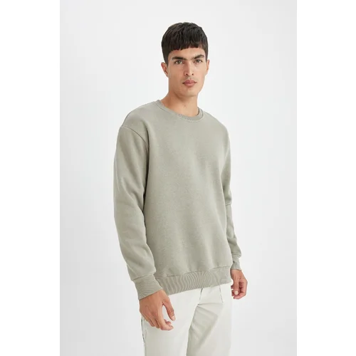 Defacto Oversize Fit Crew Neck Thick Sweatshirt