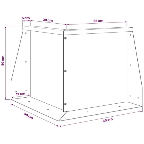 Zid za zadržavanje 2 kom. 50 x 50 x 50 cm Čelik Bijela - Bijela 50 x 50 x 50 cm 2 x 270&amp;deg; kut Slike