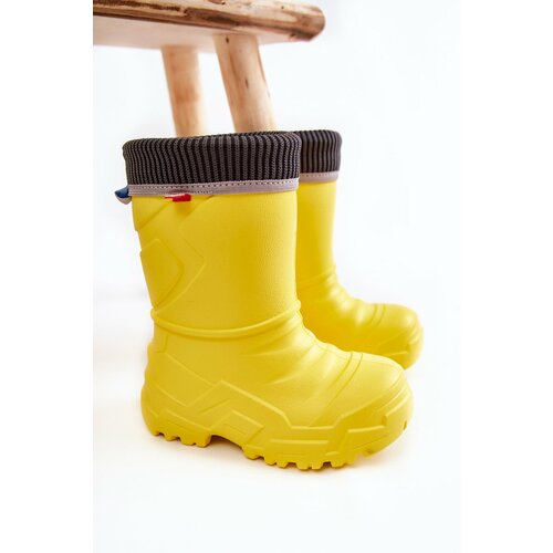 Kesi Children's insulated rain boots Befado 162X302 Yellow Cene